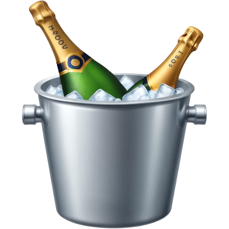 Champagne in ice bucket emoji