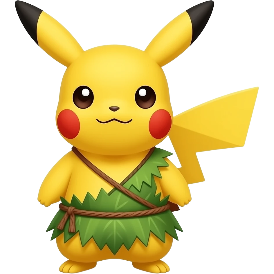 A Pikachu In A  Tarzan Loincloth emoji