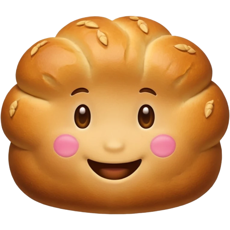 funny smiling bread emoji emoji