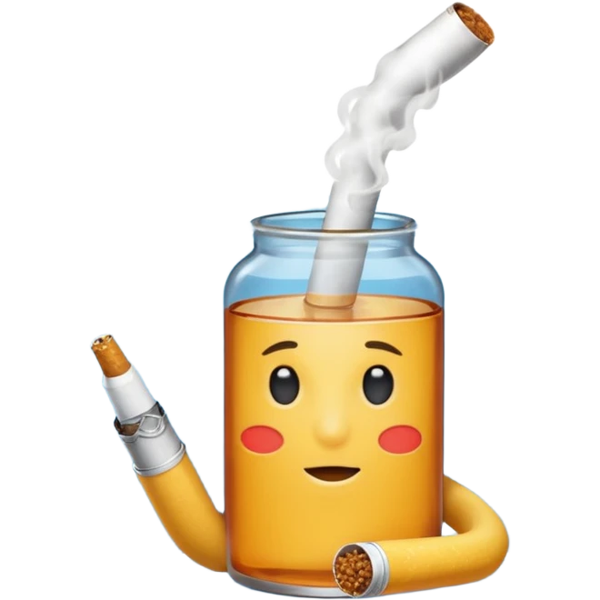 water smoking a cigarette emoji