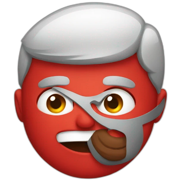 En rojo emoji