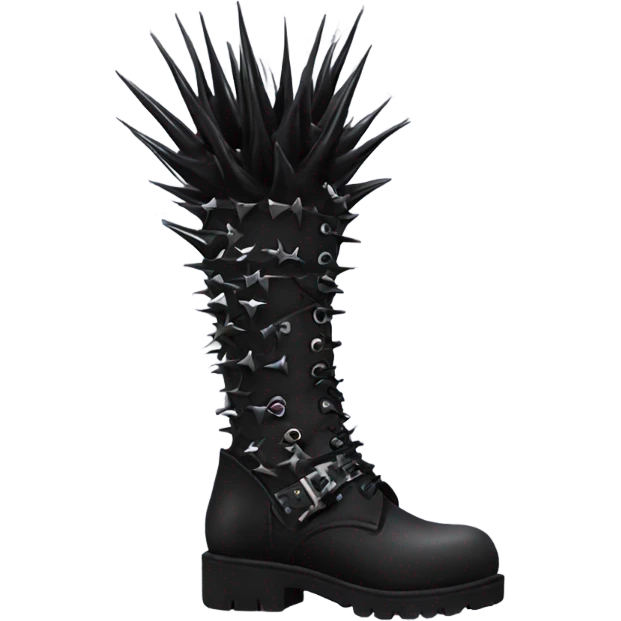 Spiky goth boots emoji
