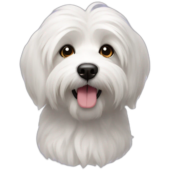 Coton de tulear dog emoji