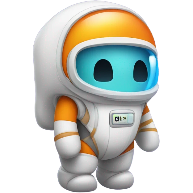 Among us with a diaper emoji