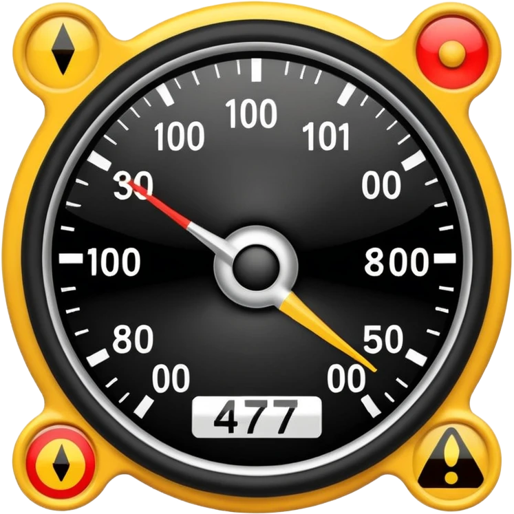 Emoji-style illustration of Speed harmonisation and hazard warning system, flat vector look, bold outlines, minimal details, no background. emoji