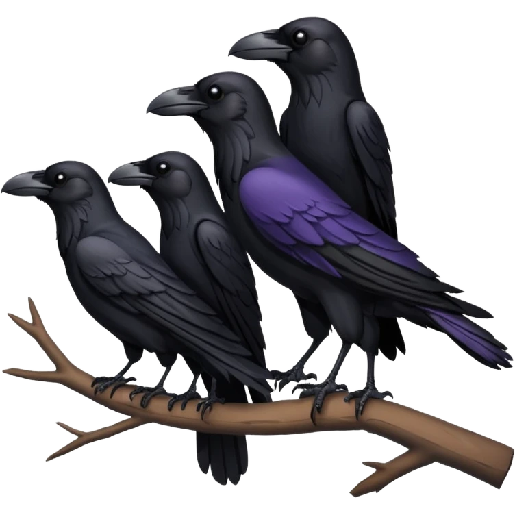 group of ravens emoji
