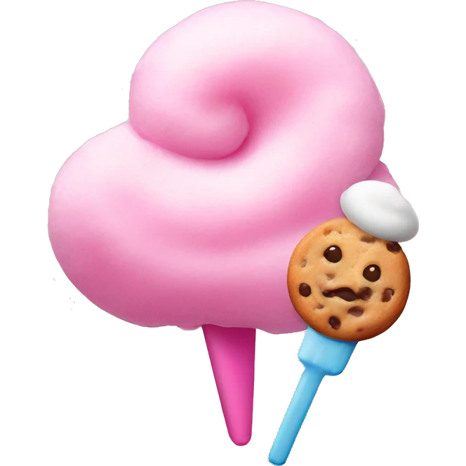 cotton candy and cookie logo for bussiense emoji