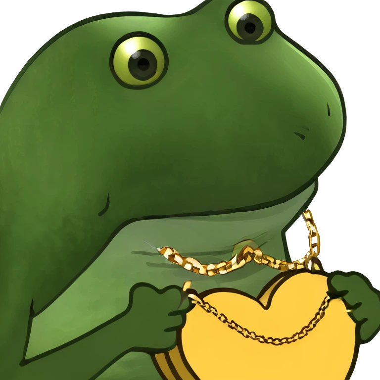 Golden heart emoji