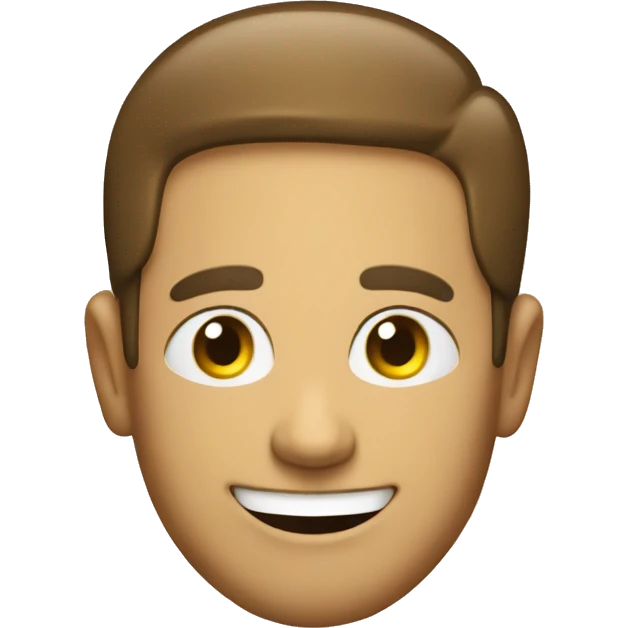 Happy guy with letters 'PTL' in his face emoji