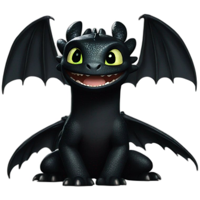 How to train your dragon toothless emoji
