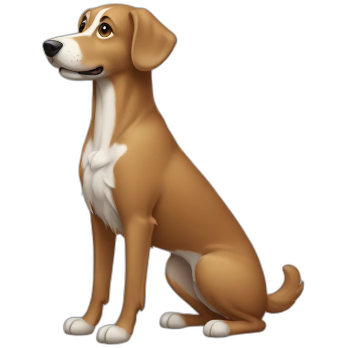 Really long body dog emoji