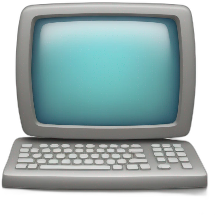 Computer saying hello emoji