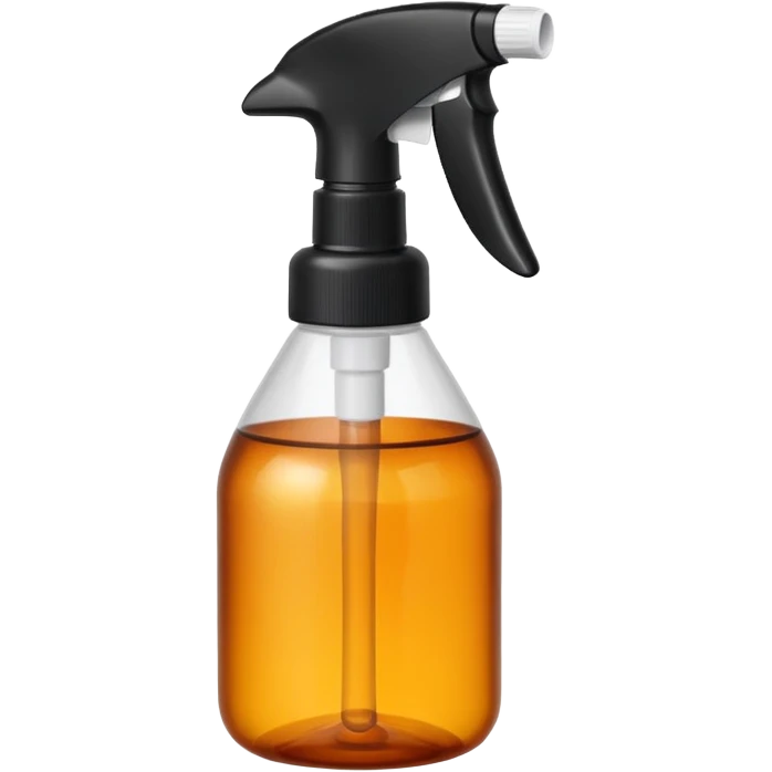 Spray bottle amber black top emoji