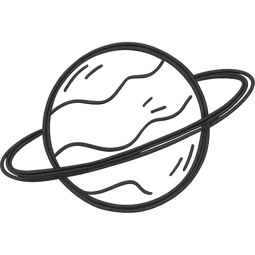 A planet emoji