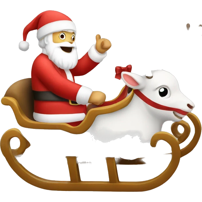 Santa sleigh emoji