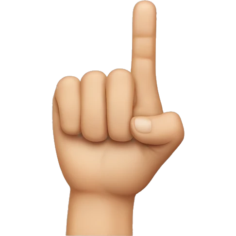 index finger emoji