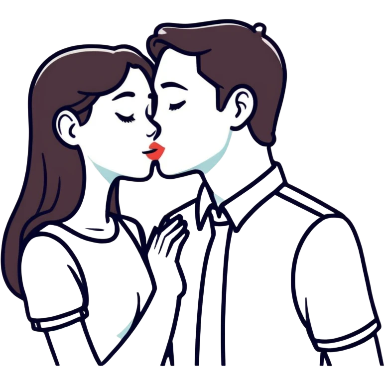 Man kissing girl  emoji