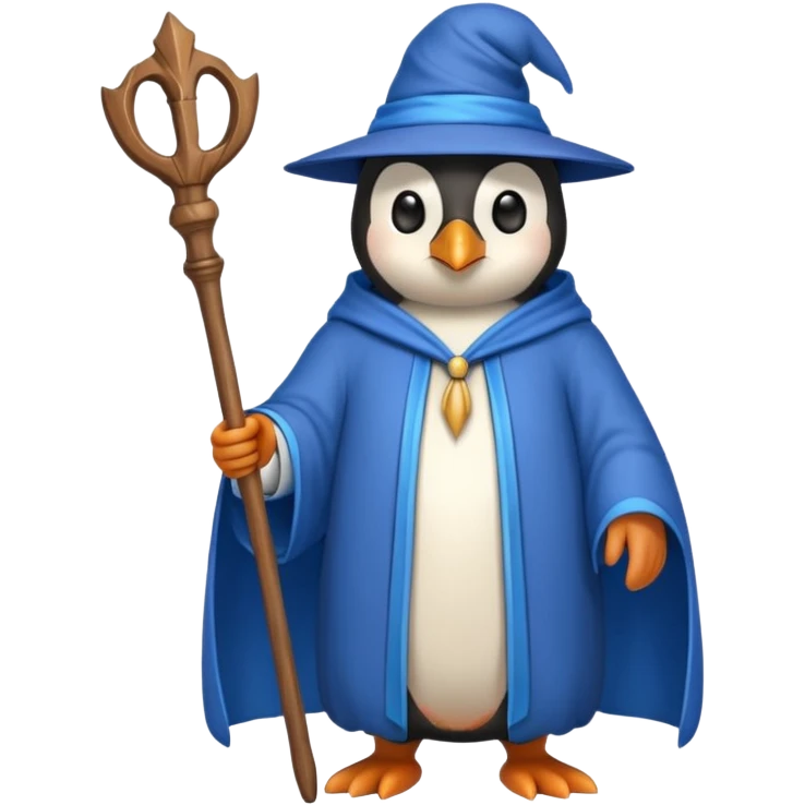 Penguin Wizard emoji