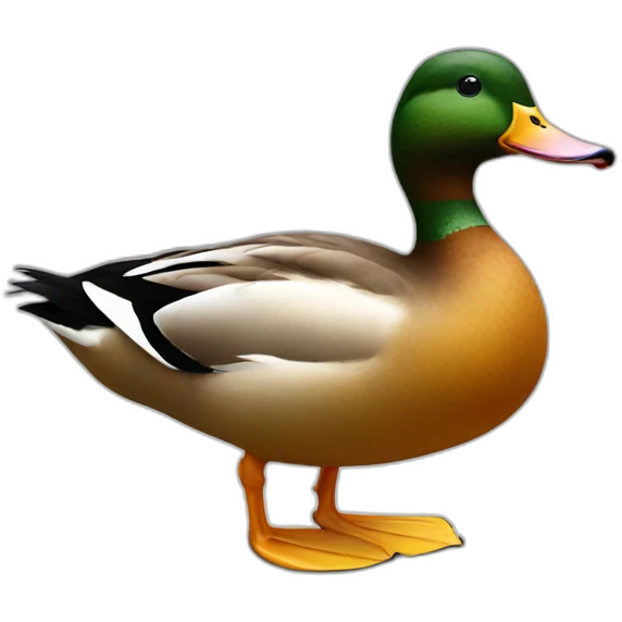 duck from side emoji