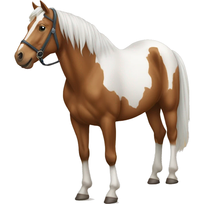 cavalo marom com asas  emoji
