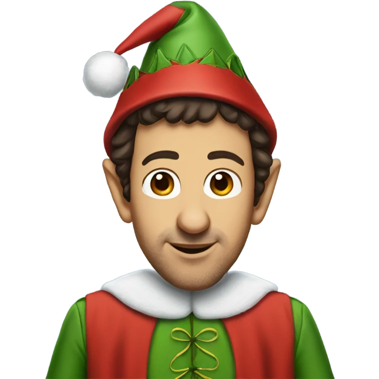Adam sandler in an elf costume emoji