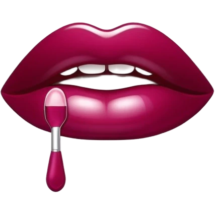 Astra lip gloss Burgundy emoji