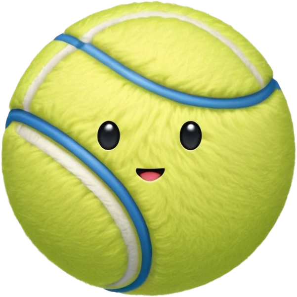 full blue tennis ball emoji