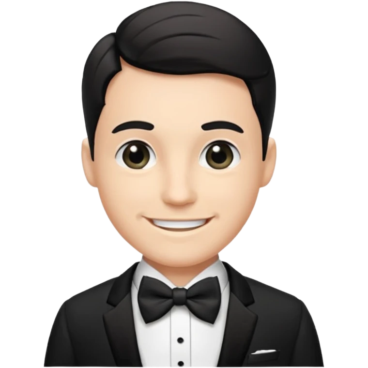 Wedding man head happy emoji