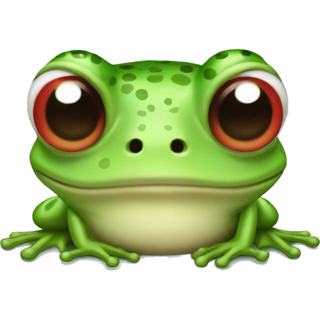 Frog with heart eyes emoji