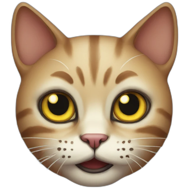 Scary cat emoji