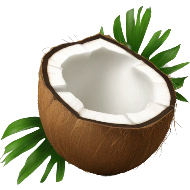 coconut with coconut water in it emoji