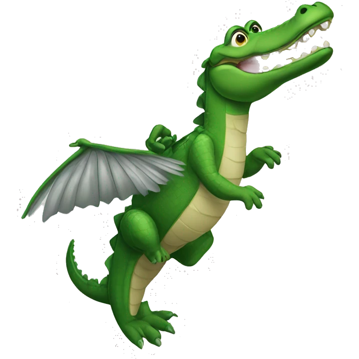 Alligator with wings emoji