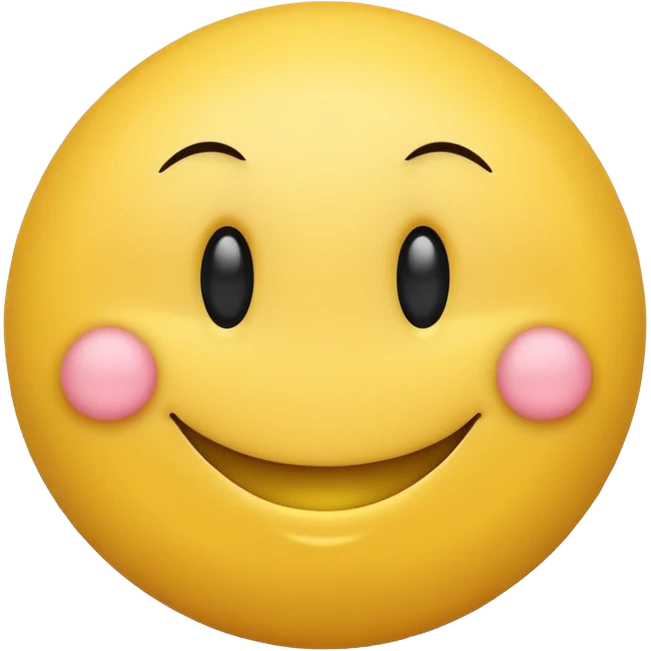 Smiley face with cute little butt emoji