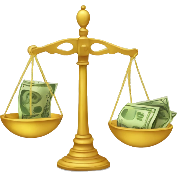 libra with money on both sides emoji