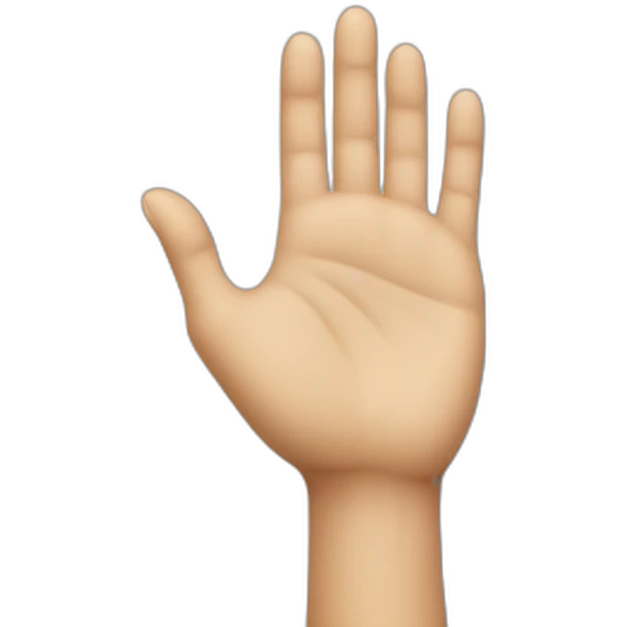 Pointed Hand emoji