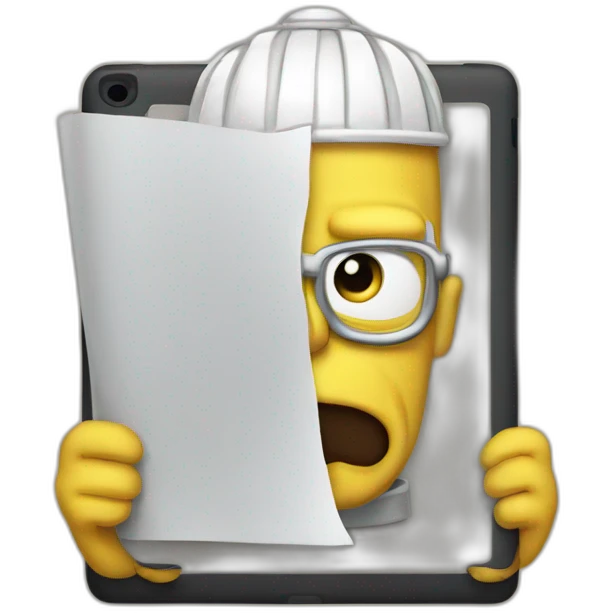 homer get ipad emoji