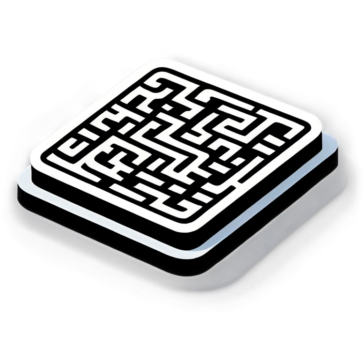 Stackable maze emoji
