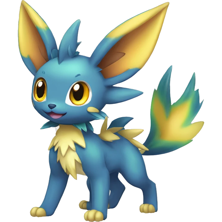 Shiny-Eeveelution-Cute-Fakemon-Dragon-Pokémon-fusion full body emoji