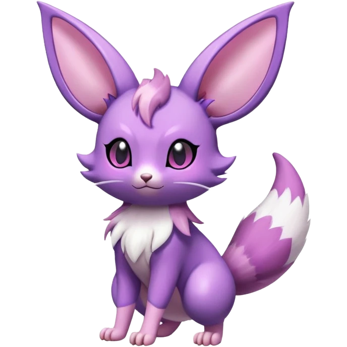 Shiny Furret-Espeon-Noibat-Hybrid (Full body) emoji
