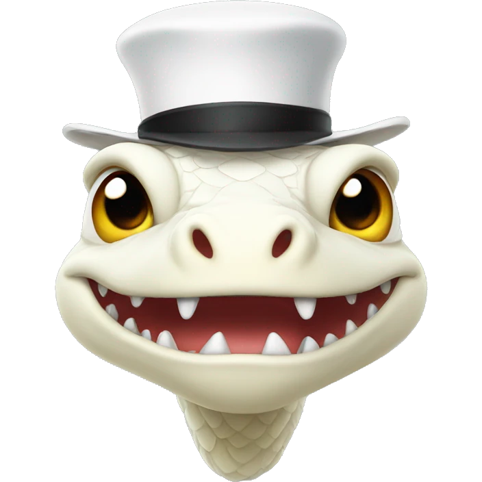 Dragon with white hat emoji