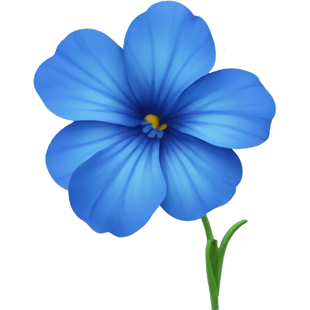 Flower blue emoji