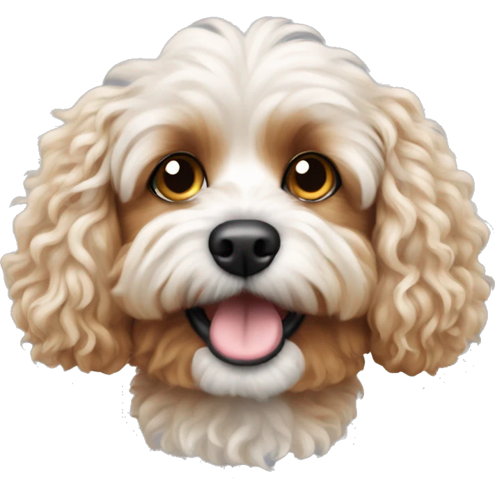 poddle cavapoo dog  emoji