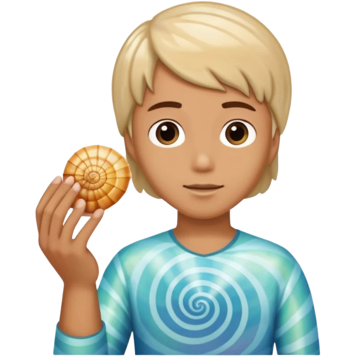 Attack On Titan, the seashell Armin found in the sea  emoji