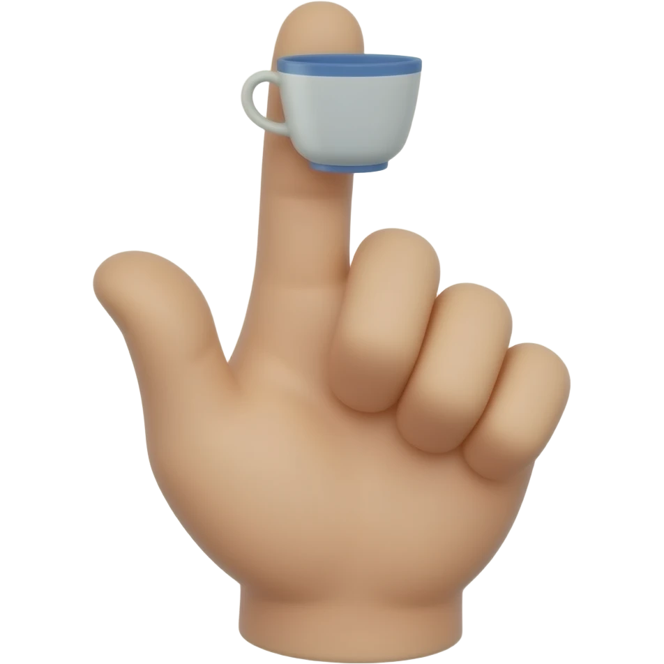 finger gesture showing small cu emoji