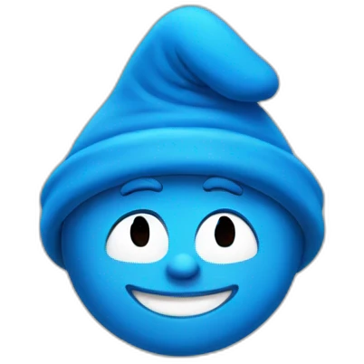 Big smurf emoji