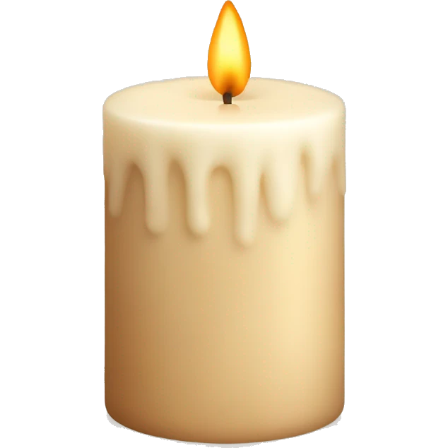 a beige candle emoji