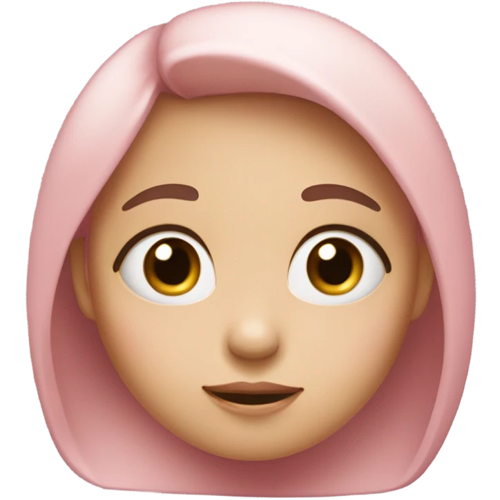 blushing girl emoji