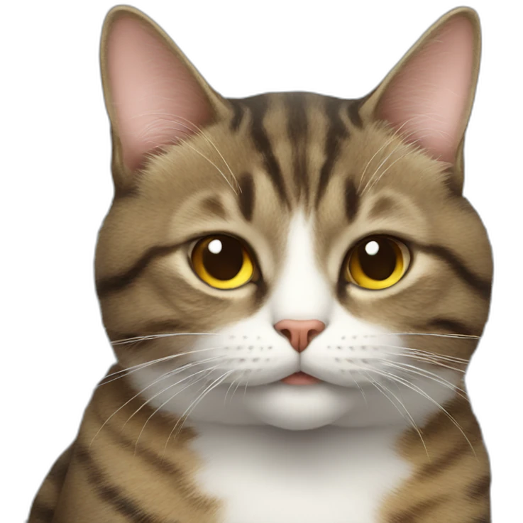 Cat with a cigarette emoji