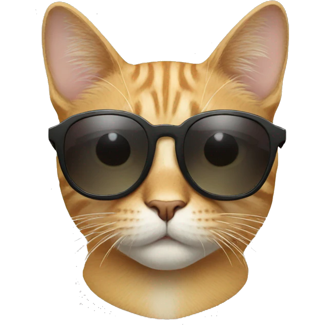 Cat with sunglasses emoji
