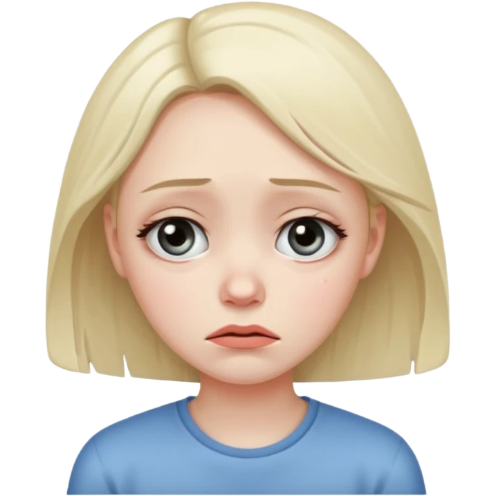 sad girl  emoji